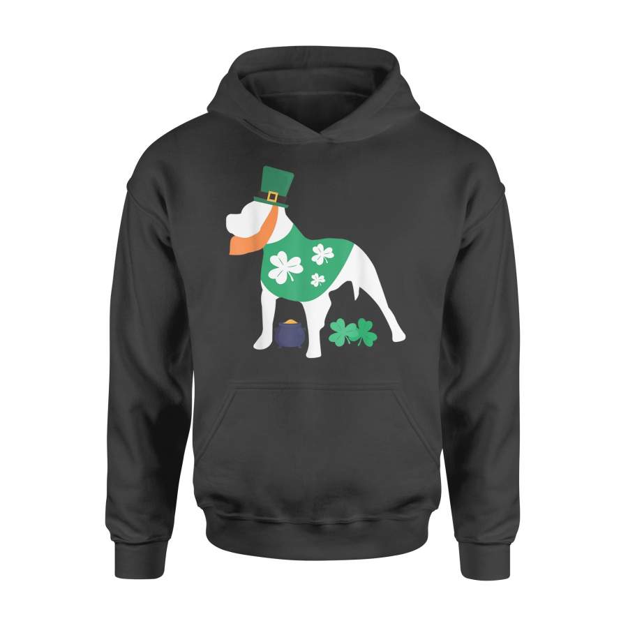 St Patricks Day Pitbull   Funny Gifts For Dog Lovers  Hoodie
