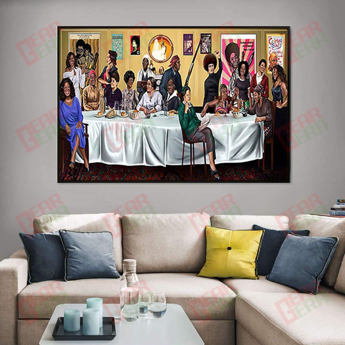 West Africa Canvas Perfect Afrocentric Canvas Black Girl Wall African Men Living Room Wall Appealing Home Decor Canvas