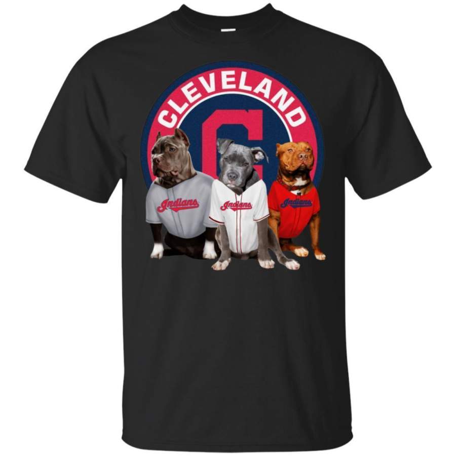 Pit bull Dog And Cleveland Indians Fan Shirt HT208