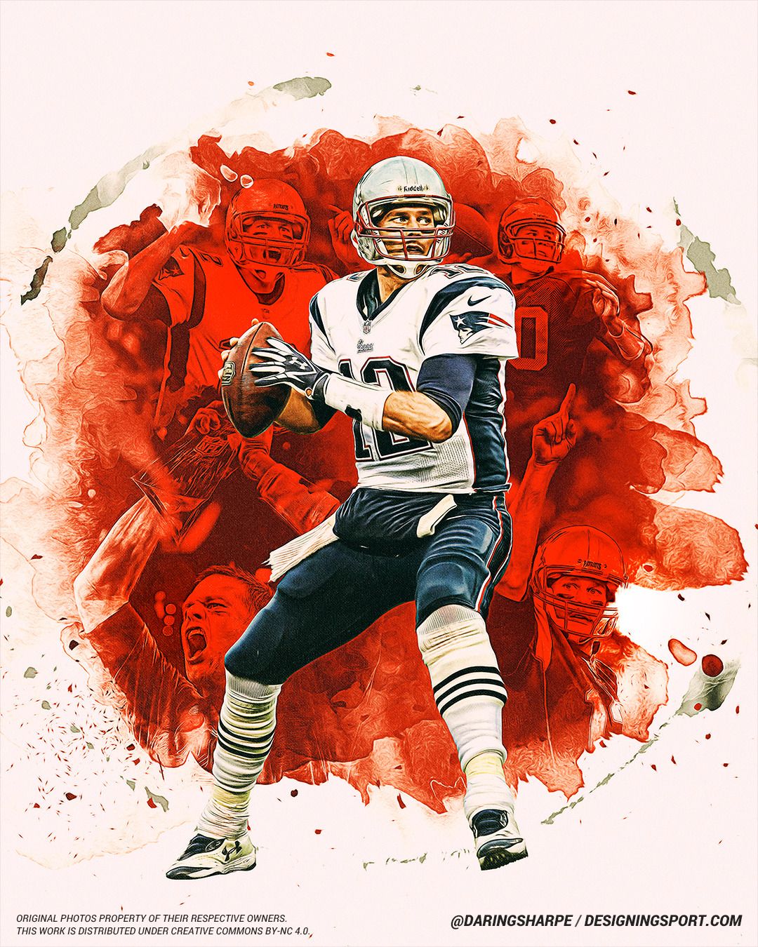 Tom Brady #12 New England Patriotsposter For Fans poster canvas