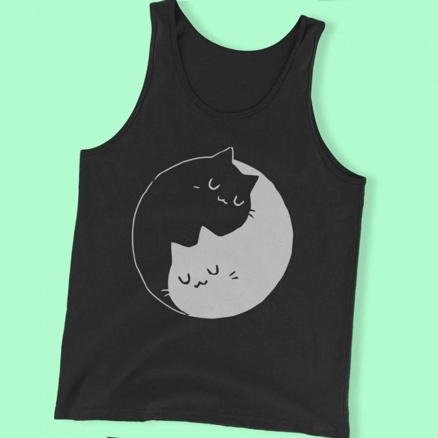 Yin Yang Cats Kittens Men’S Tank Top