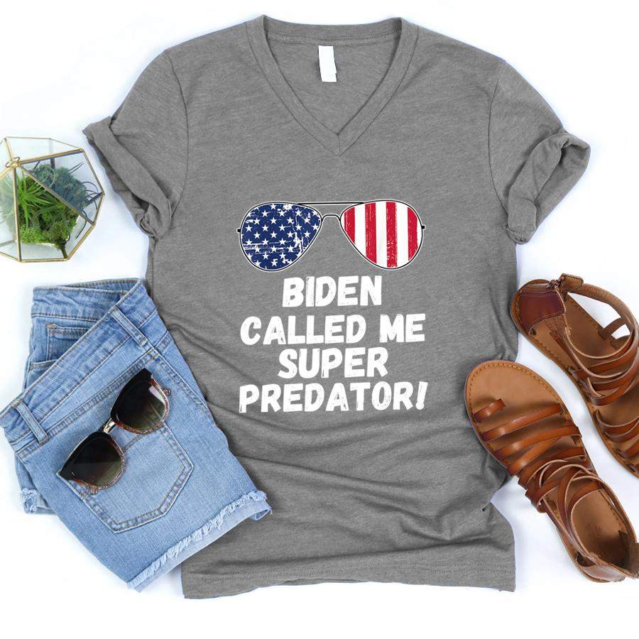 2020 Presidential National Debate Funny Meme Super Predator  V-Neck