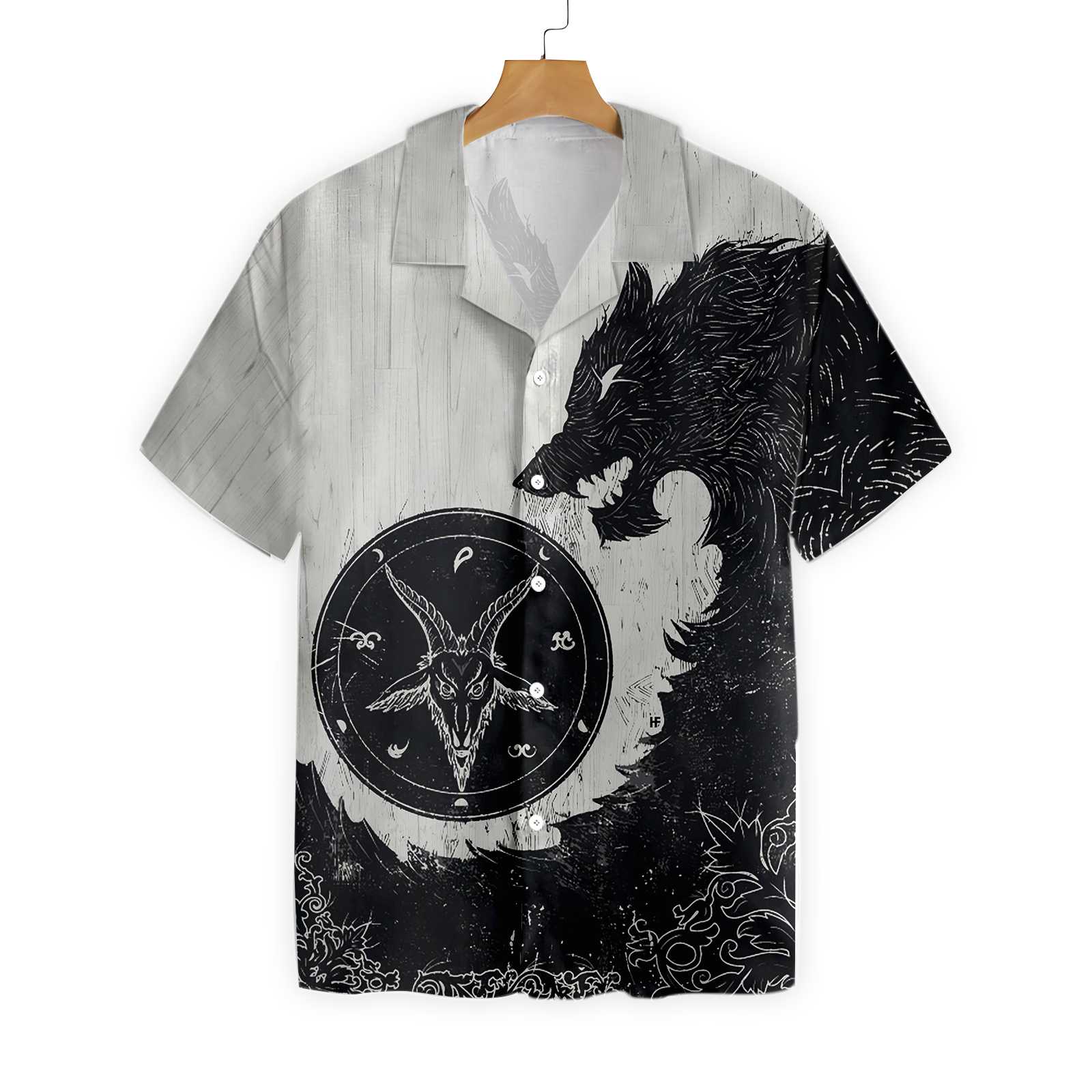 Black Wolf Shirt For Men Hawaii Ha33429