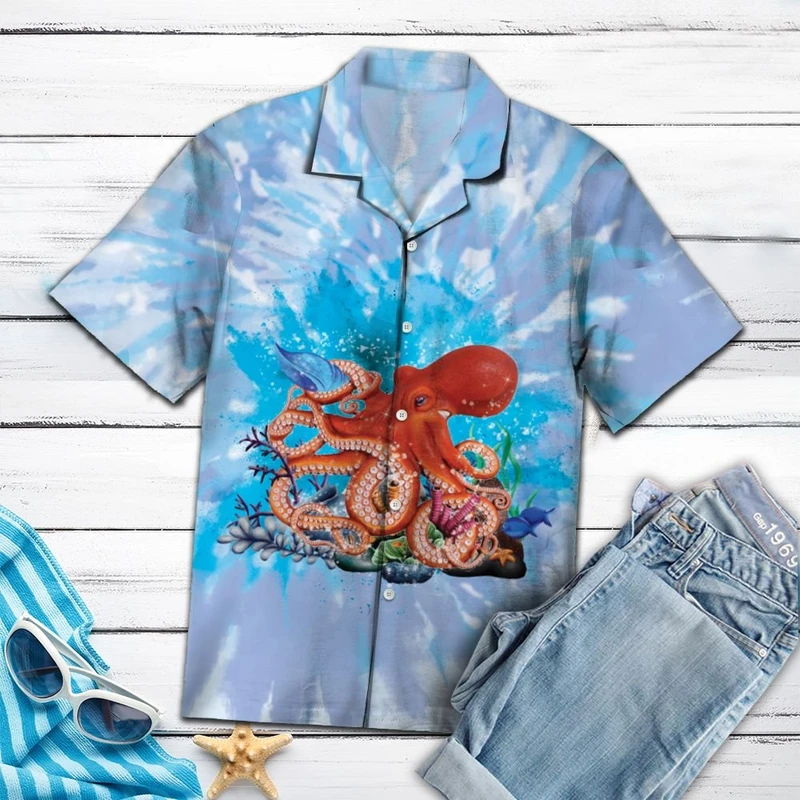 Octopus Hawaii Shirt For Men Women Ha818