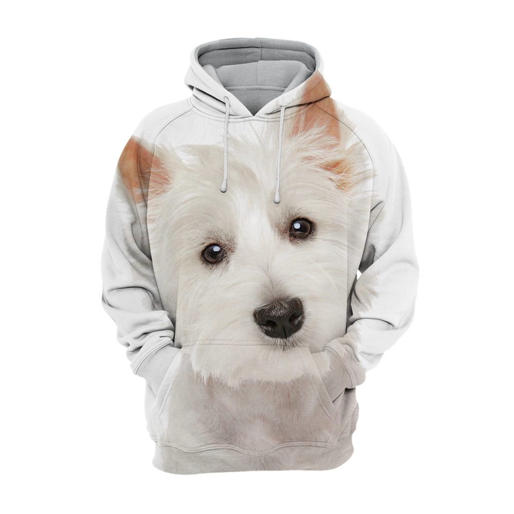 Unisex 3D Graphic Hoodies Animals Dogs West Highland Terrier Westie