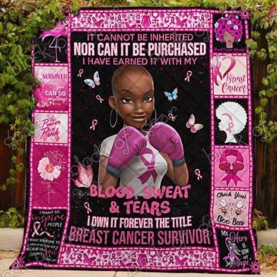 I Own It Forever The Title Breast Cancer Survivor Blanket Gift For Breast Cancer Awareness Month