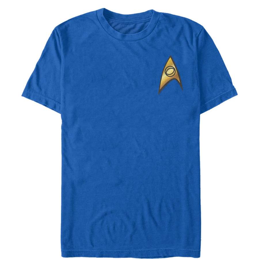 Star Trek Men’s Science Starfleet Badge  T Shirt