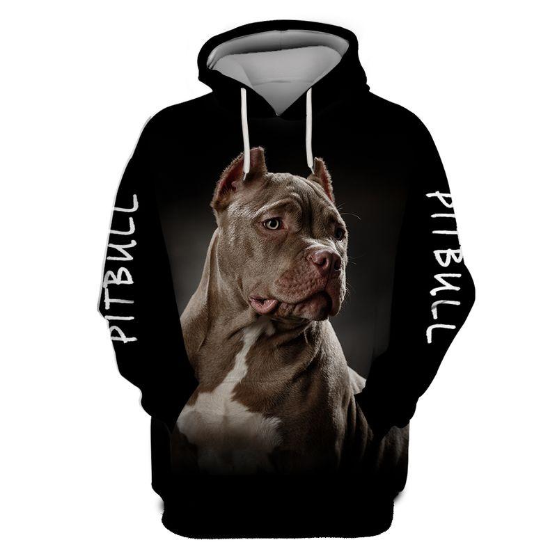 Gifts For Couples 3D Print Pitbull Adult Unisex