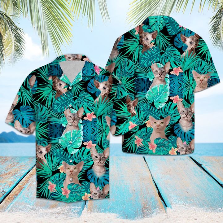 Bambino Green Tropical Hawaiian Shirt Summer Button Up For Men, Women, Couple