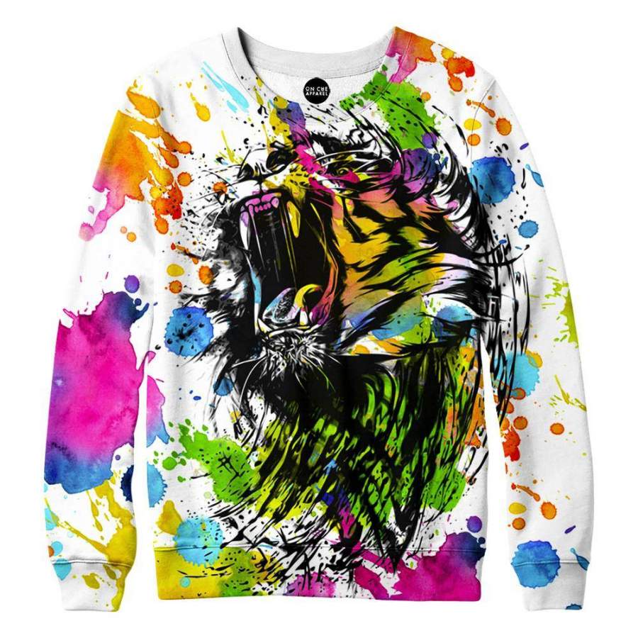 Watercolor Tiger Sweatshirt