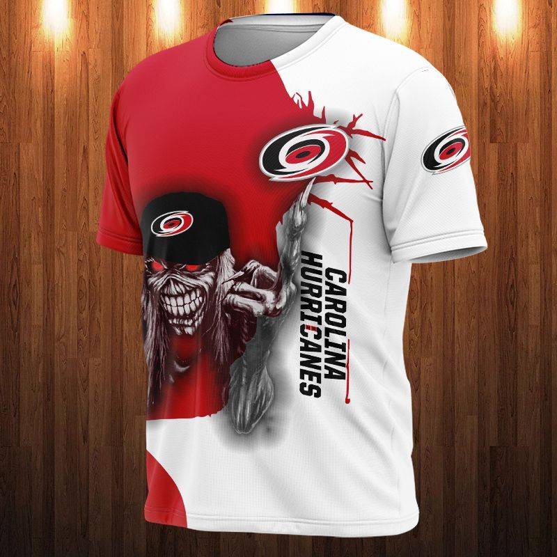 Carolina Hurricanes Hockey Skull All Over Print