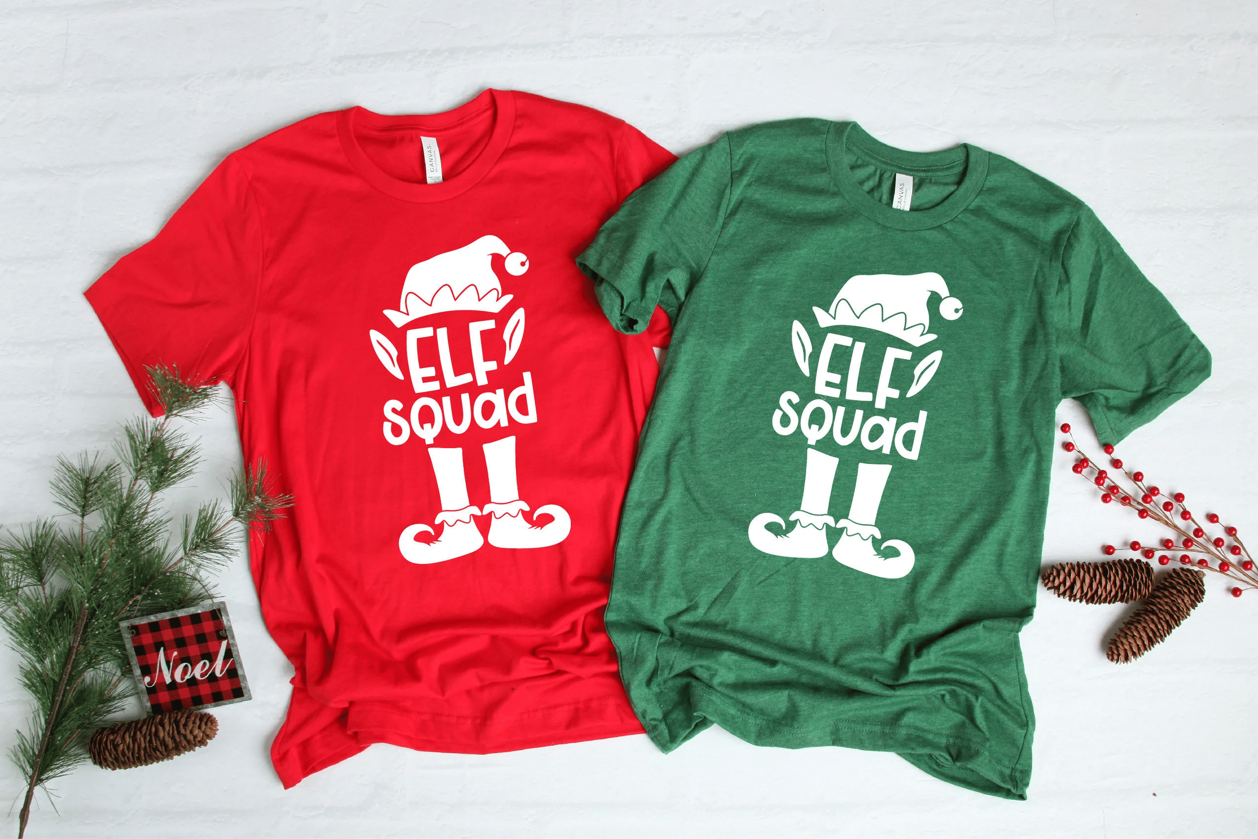 Couple Shirts Elf Squad Matching Couple, Valentine Gifts, Christmas Gift Graphic Unisex T Shirt, Sweatshirt, Hoodie Size S – 5Xl