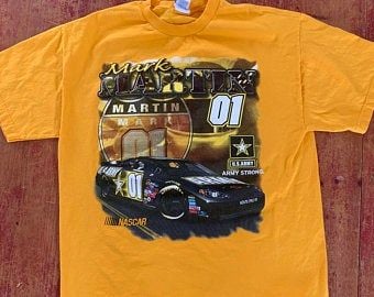 Vintage Mark Martin Nascar T Shirt   Double Sided 5106