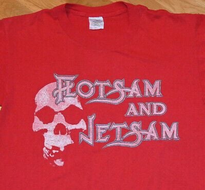 *1988 Flotsam + Jetsam* Vtg Metal Concert Tour Tee T-shirt (l) 1980’s Metallica 2896