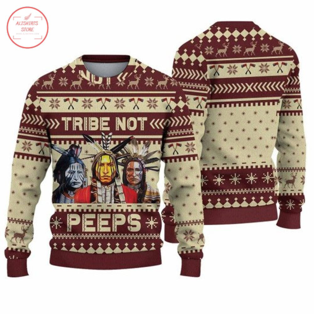 Tribe Not Peeps Christmas Ugly Sweater