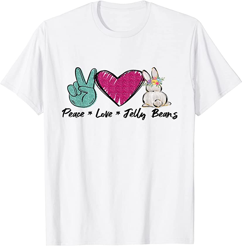 Love Easter Funny Happy Bunny Hop T-Shirt