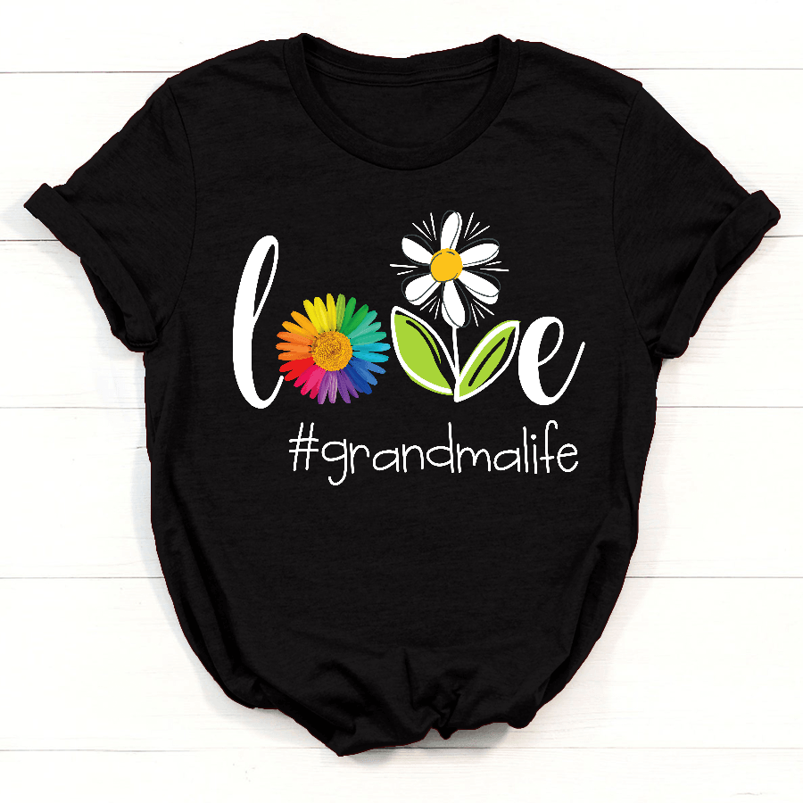 Flower Love Grandma Life Shirt