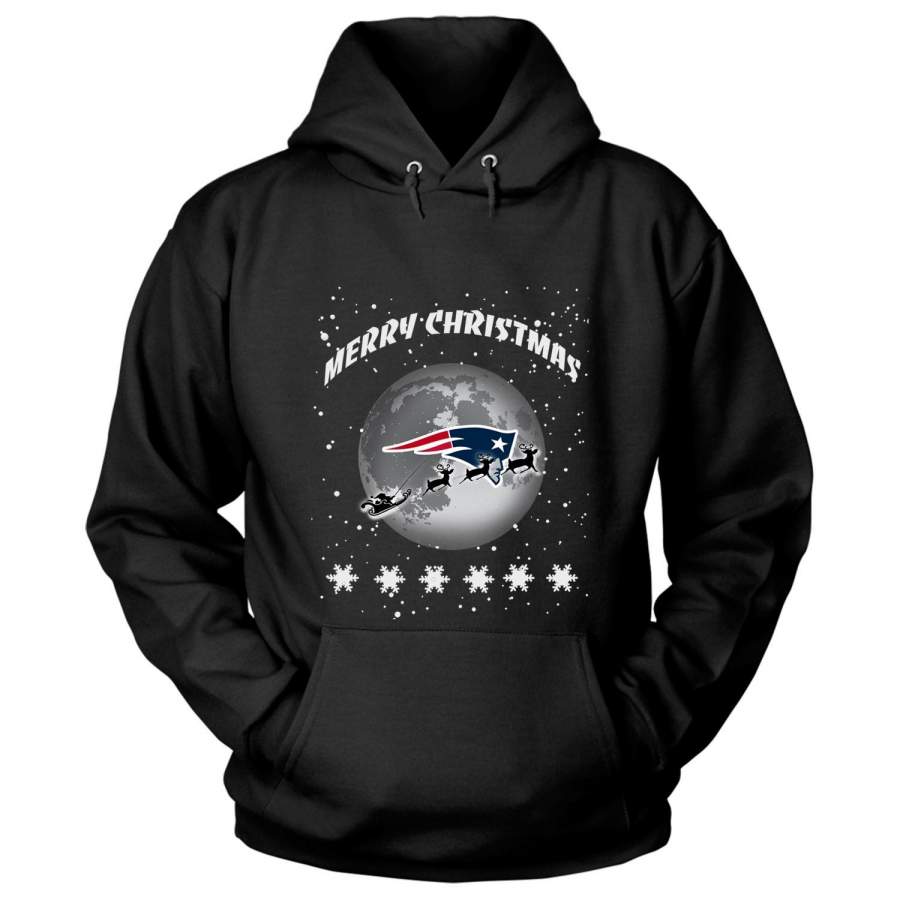 Merry Christmas T Shirt, New England Patriots T Shirt – Hoodie