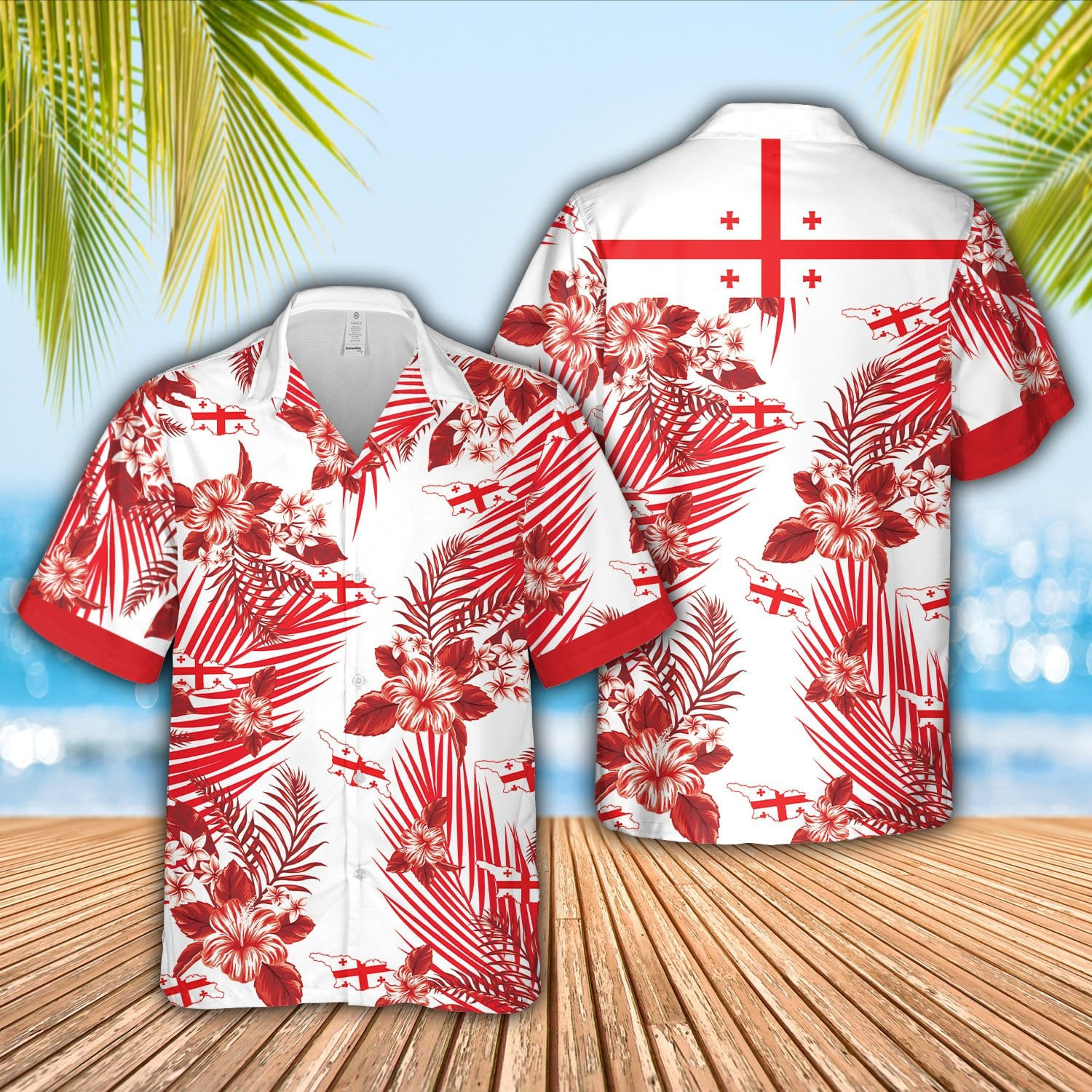 Hawaii Aloha Shirts Georgia Proud Ha37174