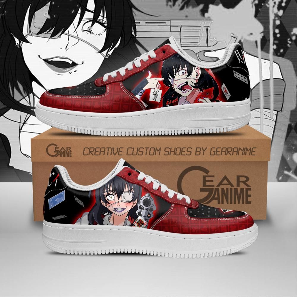 Midari Ikishima Kakegurui Air Force Shoes Sneakers Custom Anime