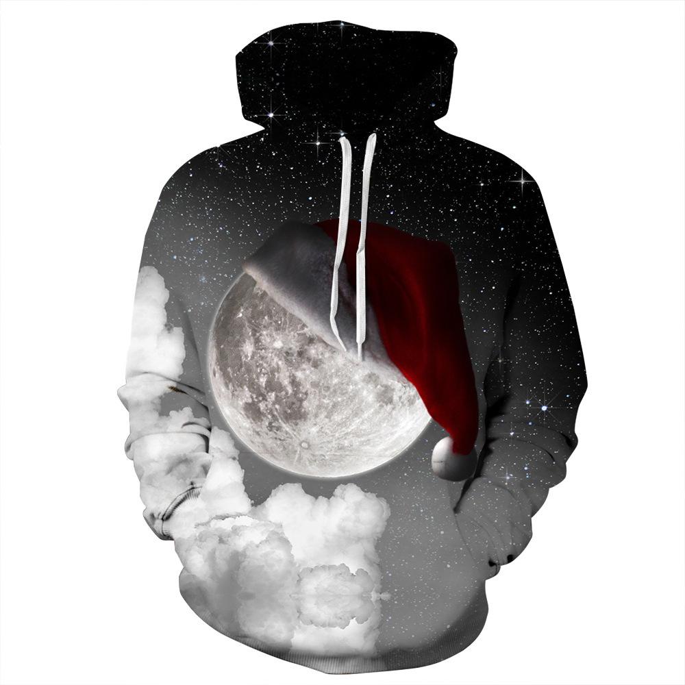 Christmas Hoodies – Christmas Galaxy Icon Super Cool 3D Hoodie