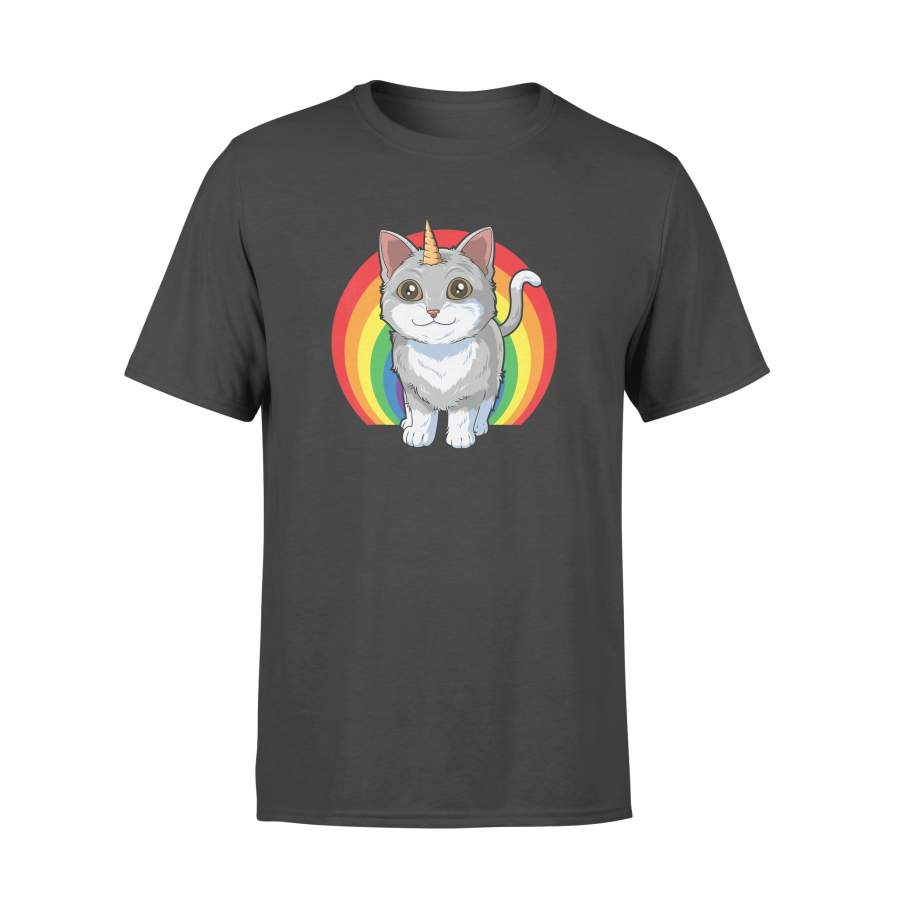 Cat Unicorn Horn Rainbow Kitten Unicorn – Standard T-shirt