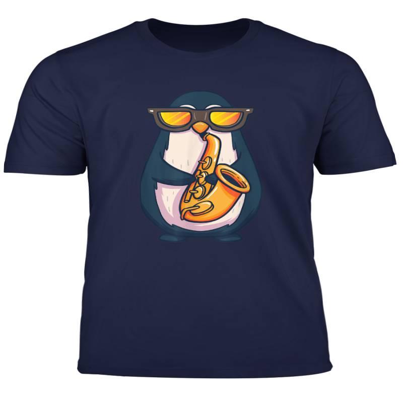 Saxophone Player Penguin Jazz Band Music Animal Lovers Gift T Shirt