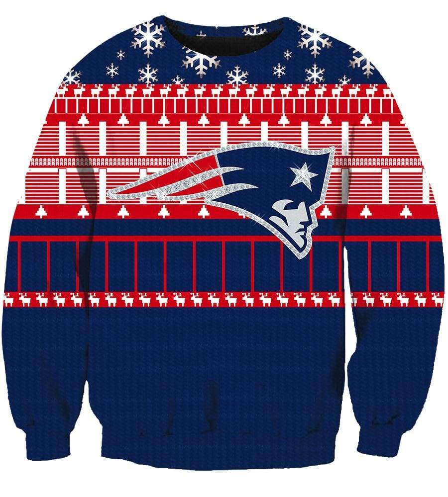 Christmas New England Patriots Sweatshirts – Blue Sweatshirt