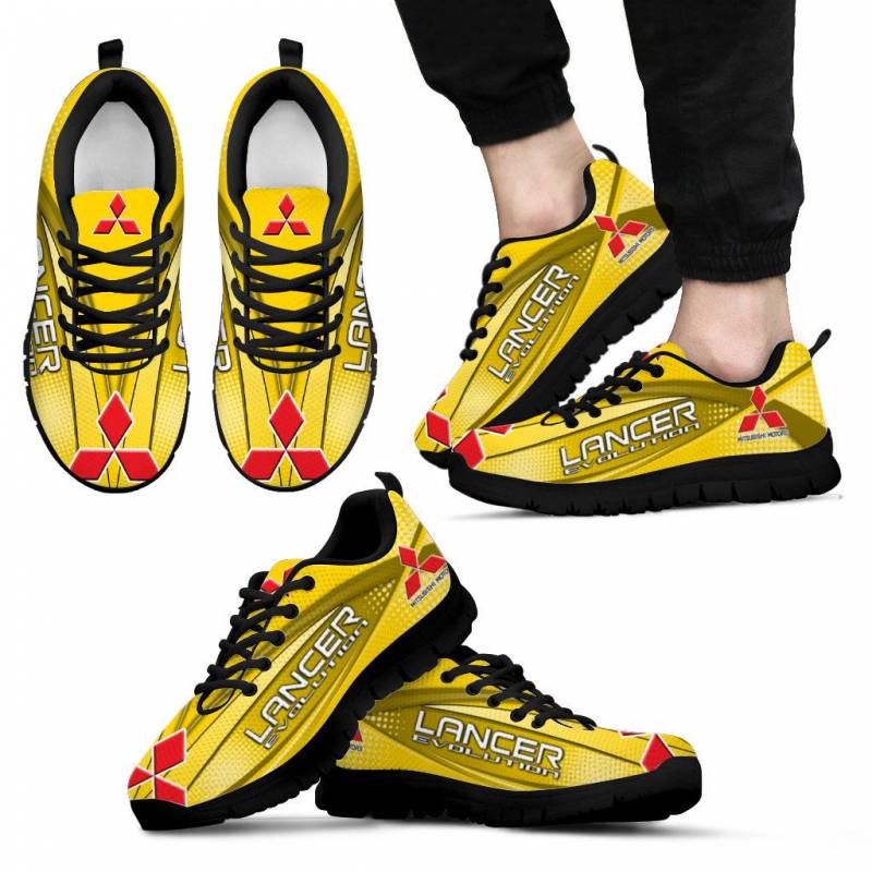 3D Printed Mitsubishi Lancer Evolution LPH Sneakers Ver 2 For Men & Women (Yellow)