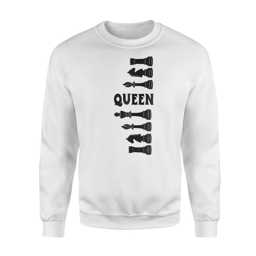 Chess Black Queen Strategy Game Lover Sweatshirt