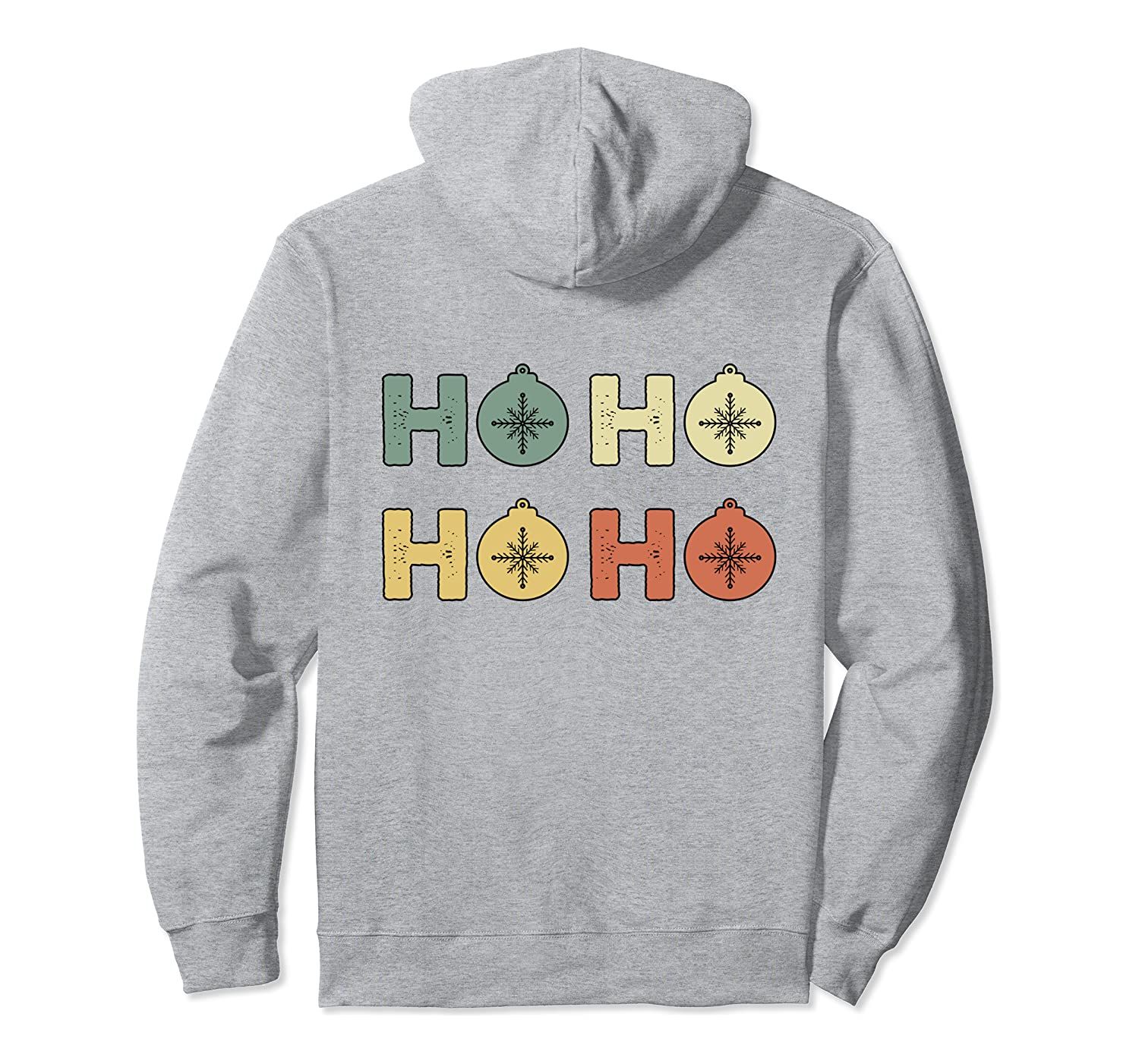 Ho Christmas Santa Retro Vintage Xmas Family Holiday Graphic Pullover Hoodie, T-Shirt, Sweatshirt, Tank Top, Racerback, Dolman