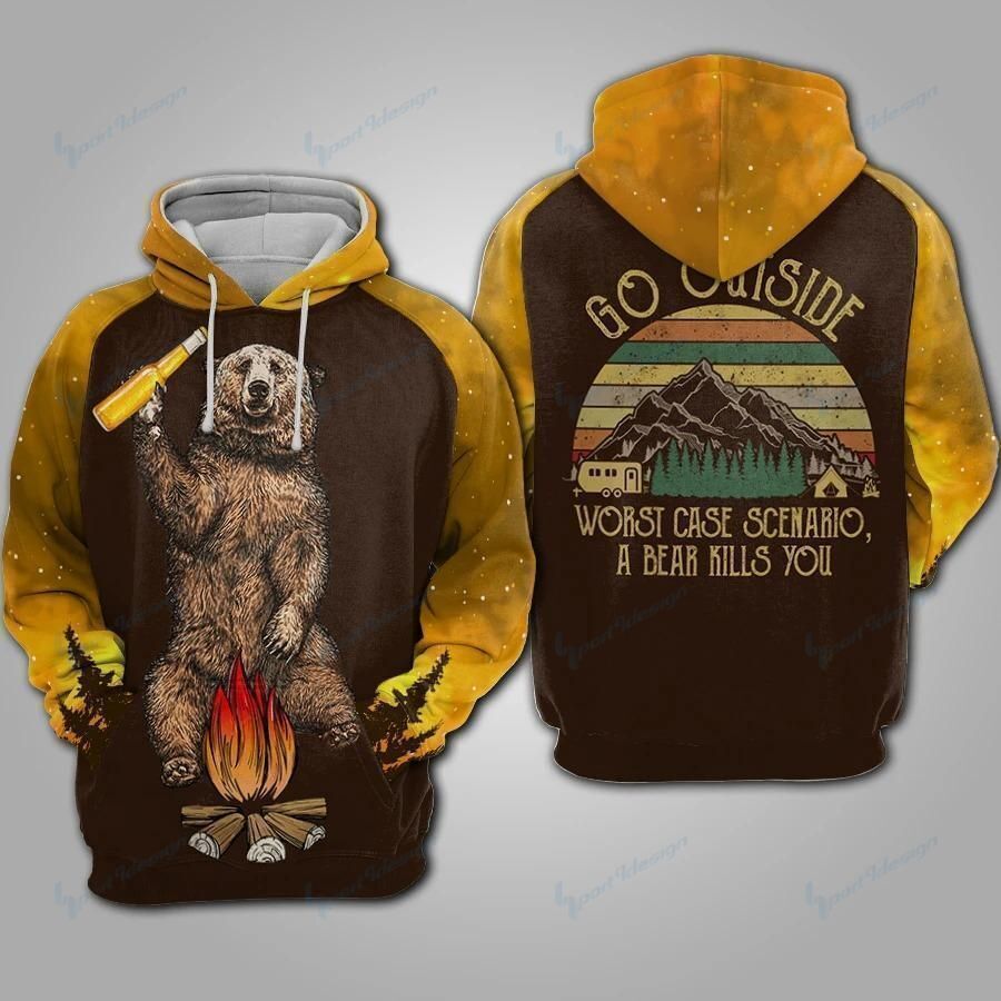 Bear Camping Hoodie 068