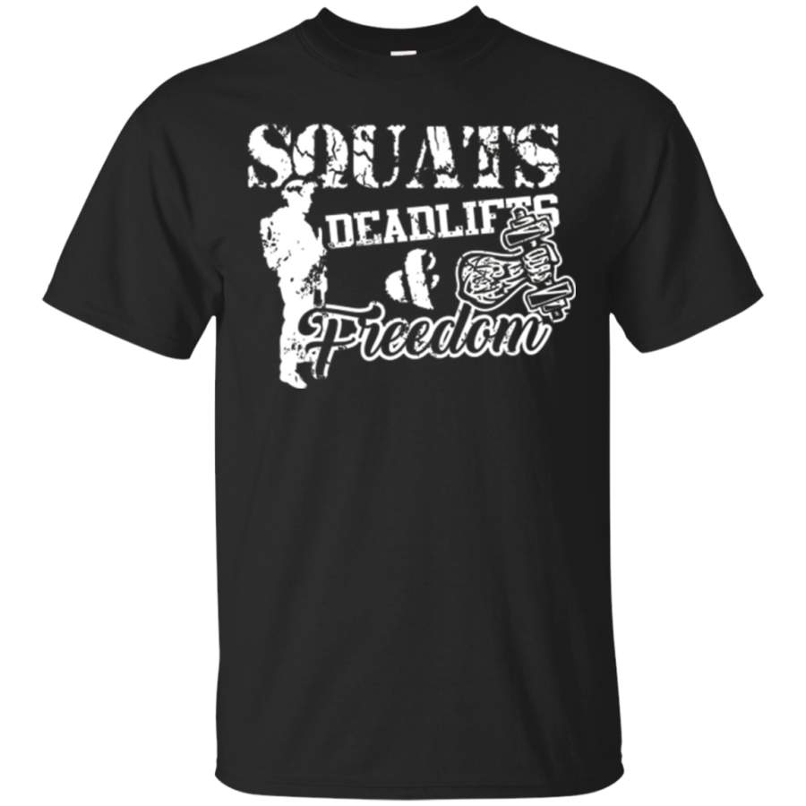 AGR Squats, Deadlifts and Freedom Gym Motivational TShirt