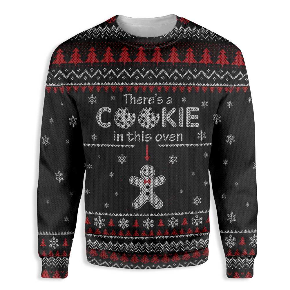 There Is A Cookie In The Oven Best Gift For Couple Ez05 1310 All Over Print Sweatshirt