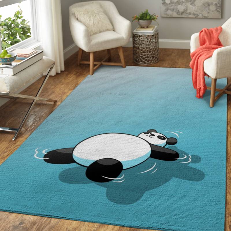 Summer Panda – Animals Area Rug Carpet