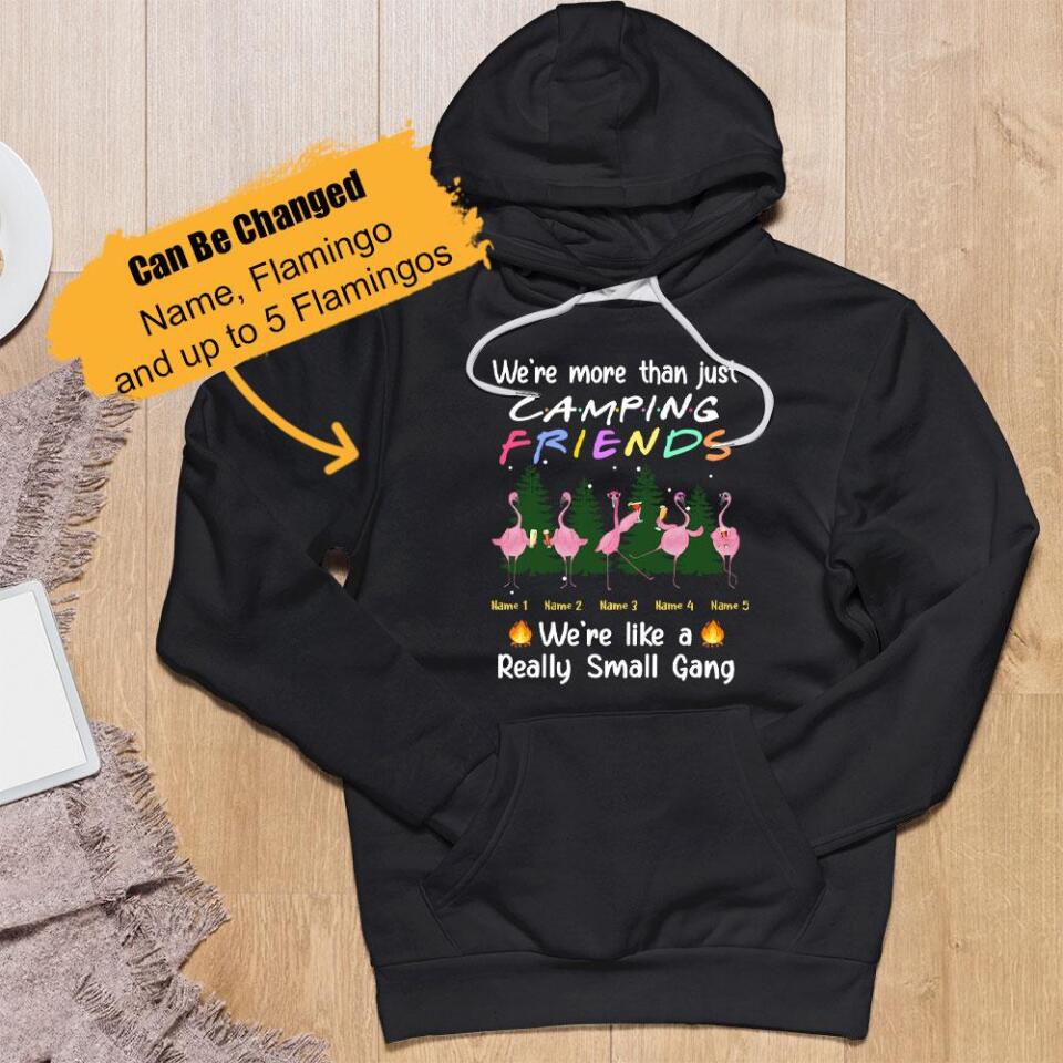 Personalized Friends Flamingo Camping Hoodie, Best Gift For Bestie – Trending Personalized