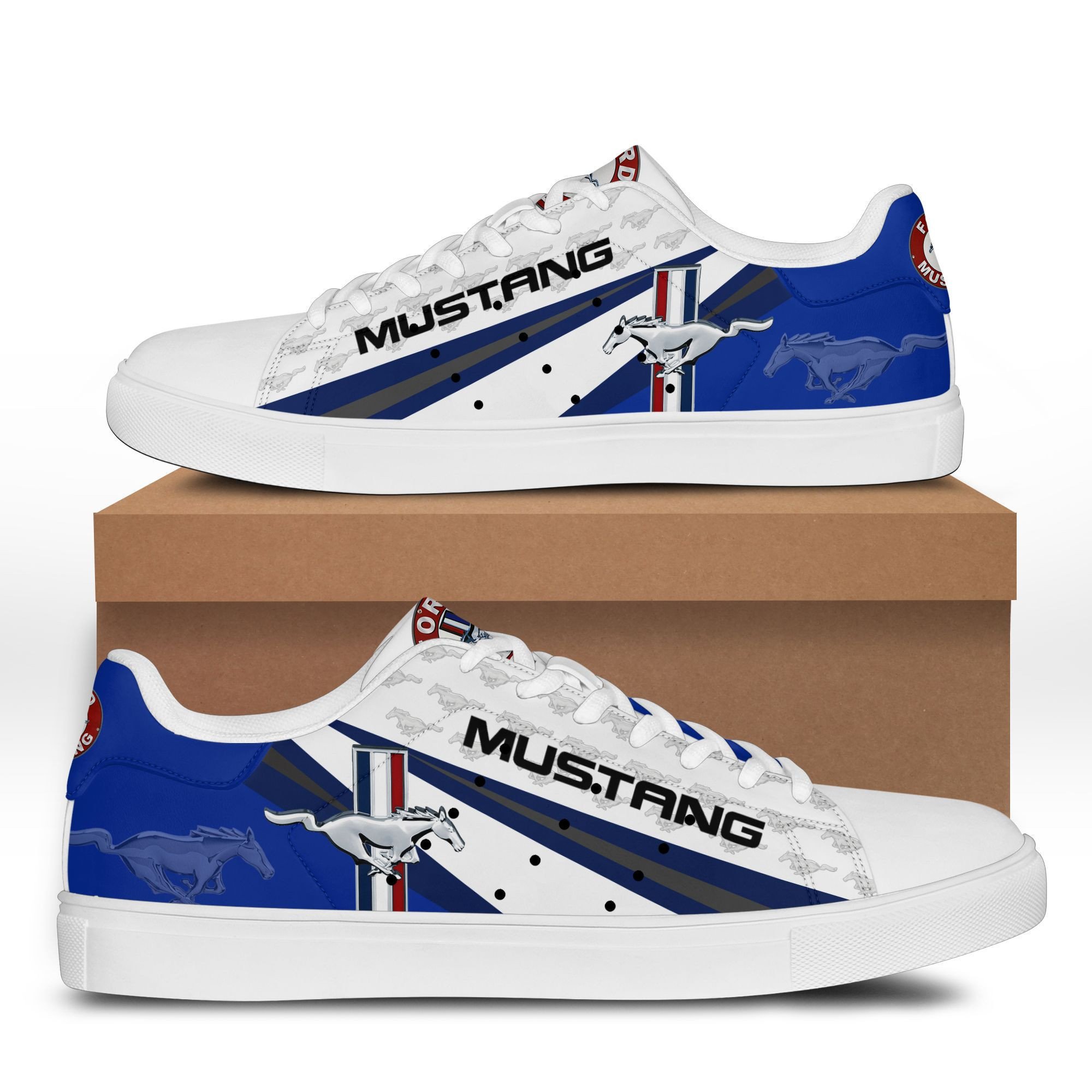 Ford Mustang Sneaker Shoes Ver 3 (Blue) – Bigmeok