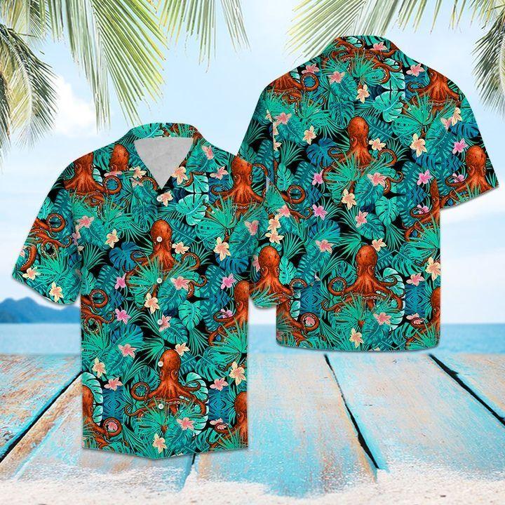 Octopus Tropical Hawaiian Shirt Ha44046