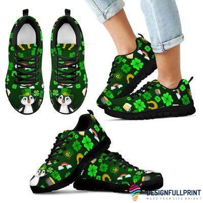 Irish Gift Idea Shenanigans Lucky Penguin Patrick Penguin Shoes Penguin Sneakers Lh Patrick Shoes Irish Shoes Irish Gift