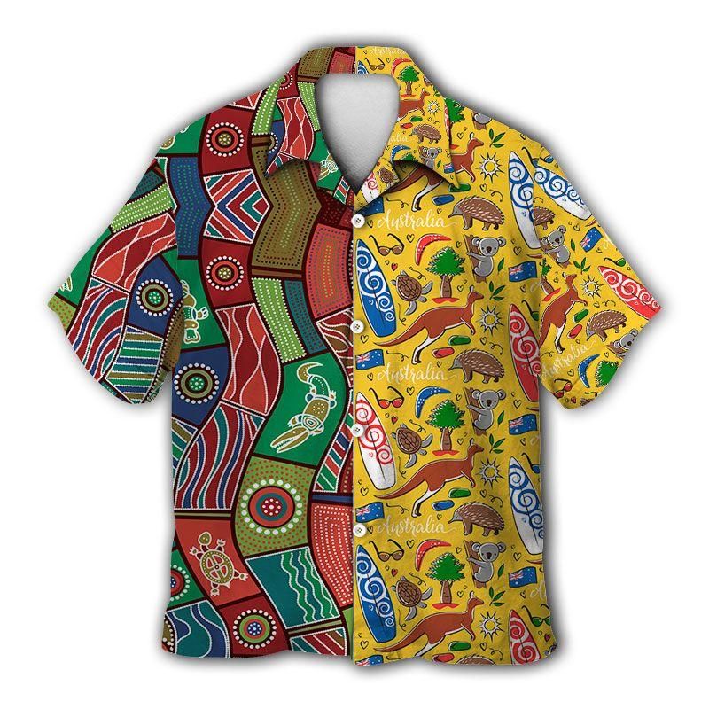 Australia Lover Aloha Hawaiian Shirt Colorful Short Sleeve Summer Beach Casual Shirt For Men And Women