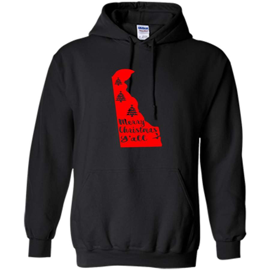 Merry Christmas Y’all Delaware Lover – Gildan Heavy Blend Hoodie