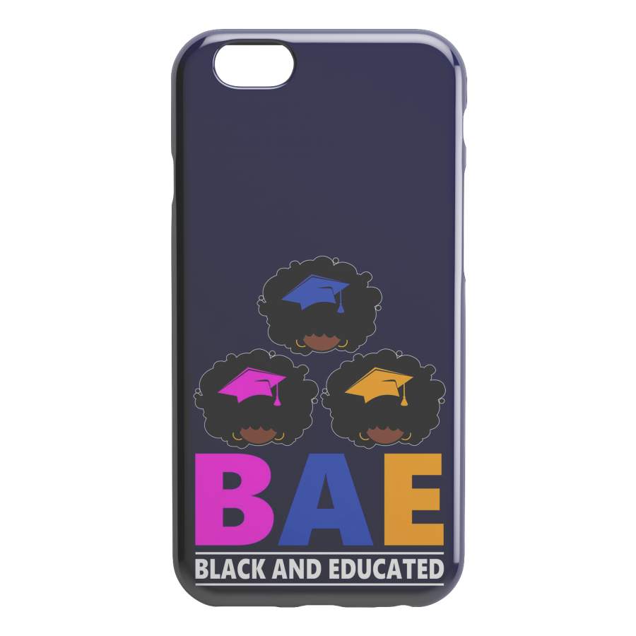 African American Black Girl Africa Melanin BAE Black And Educated iPhone Case