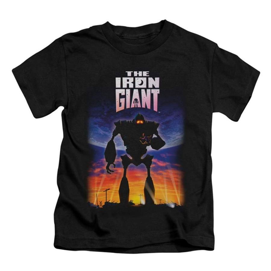 The Iron Giant Iron Giant Boys’ Poster Childrens T-Shirt Black