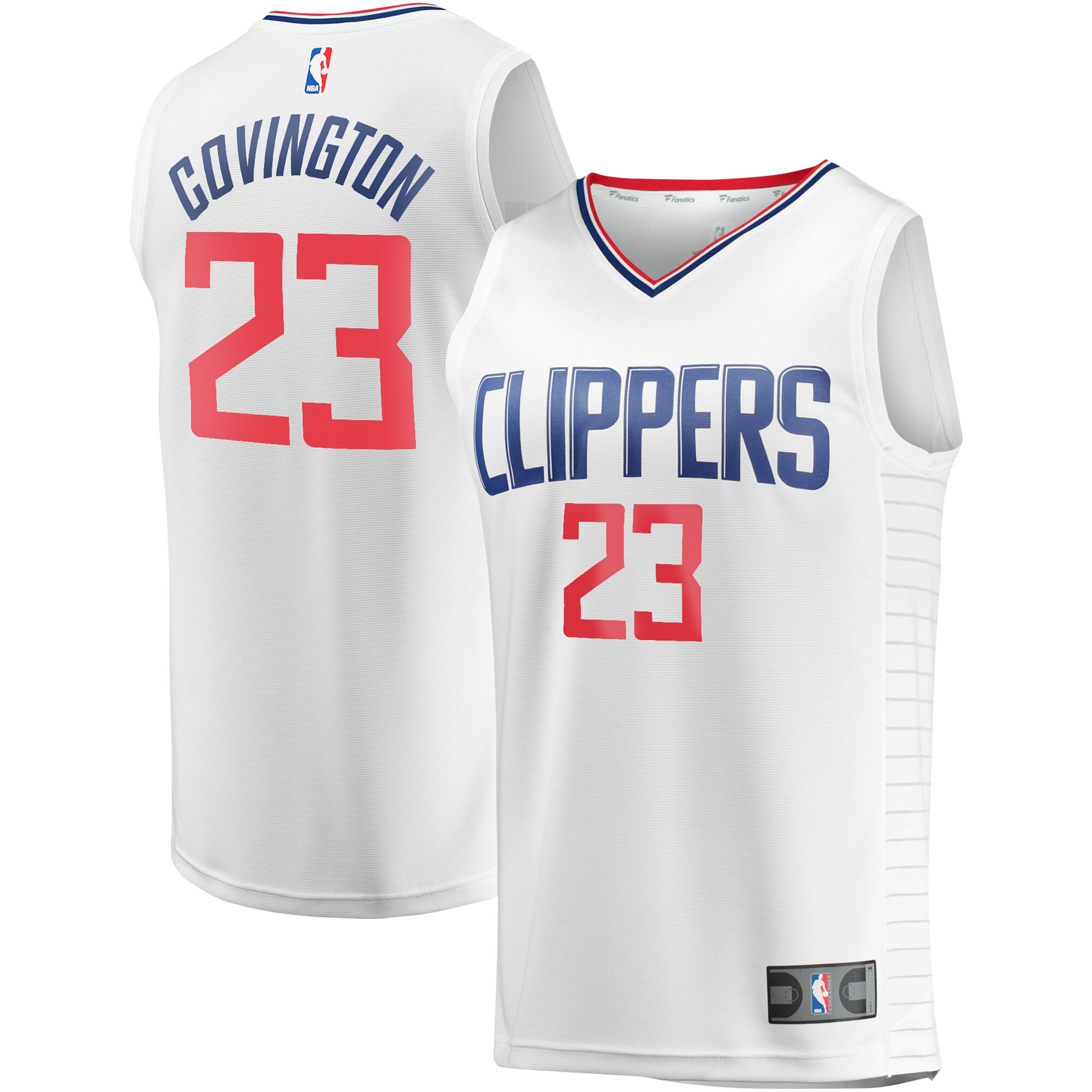 Robert Covington LA Clippers Fast Break Player Jersey – Association Edition – White