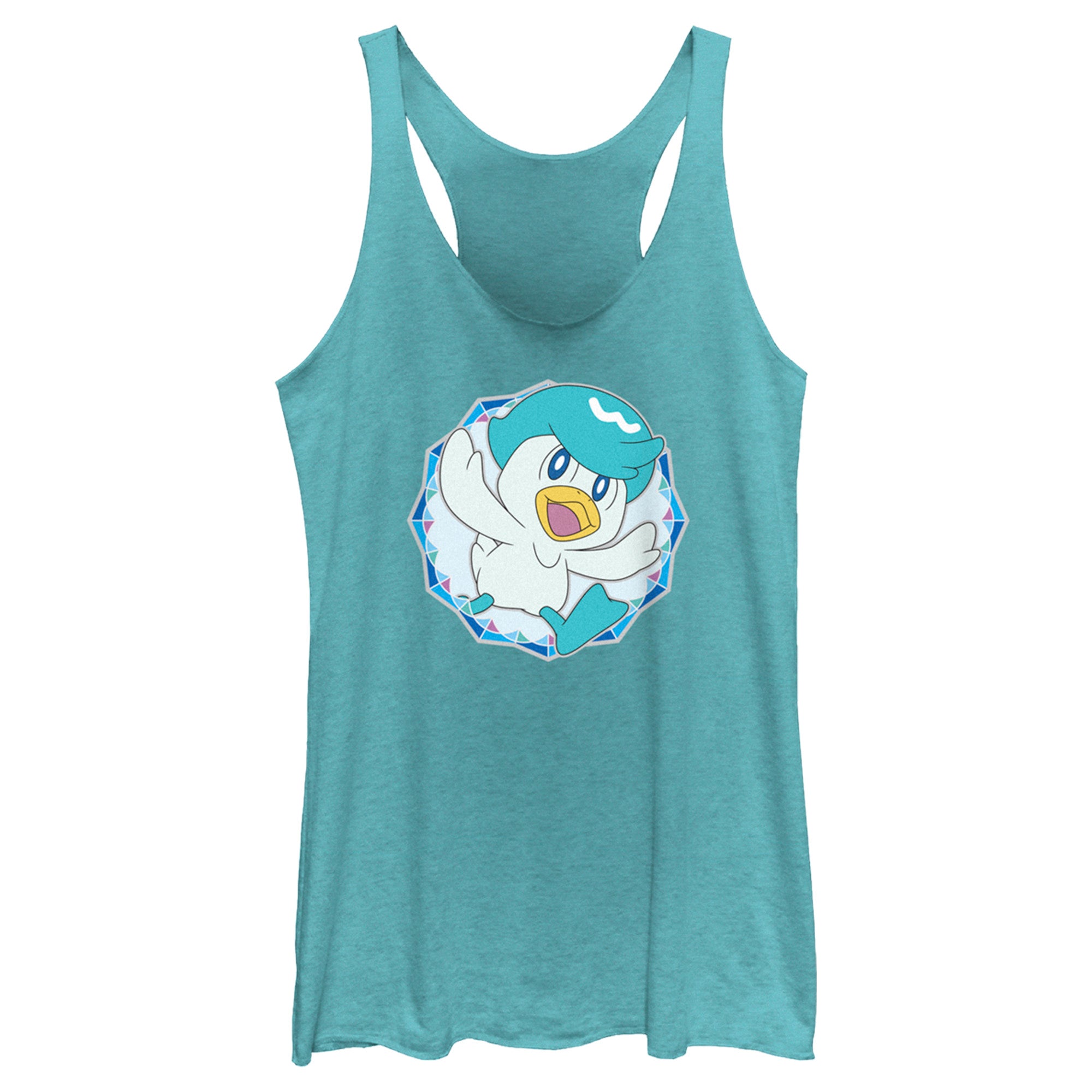 Women’S Pokemon Quaxly Circle Racerback Tank Top