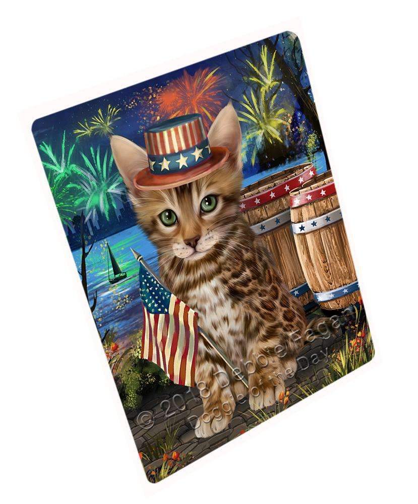 4Th Of July Independence Day Firework Bengal Cat Blanket Blnkt103656