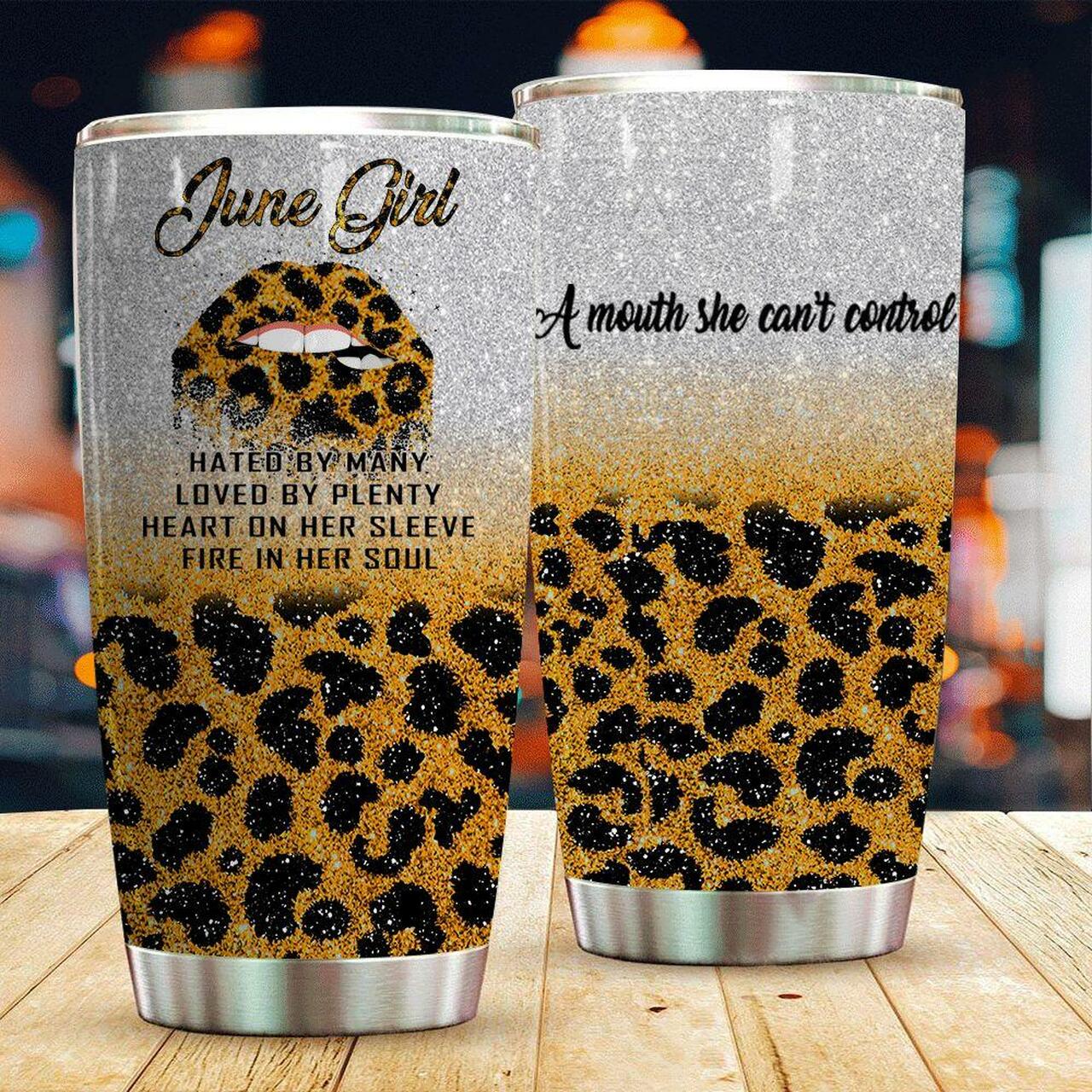 Blingyy Birthday In June Tumbler June Girl Leopard- L0411- At21