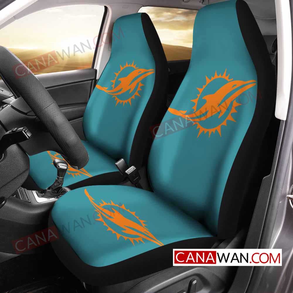 Miami Dolphins Style131 3D Customized Personalized Car Seat Cover