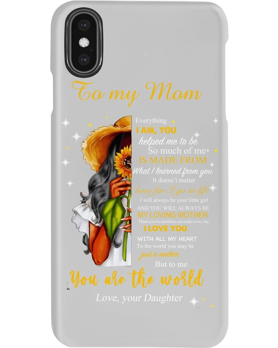 Love You To The Moon And Back Mom To Daughter Black Queen Fleece Blanket Phone case