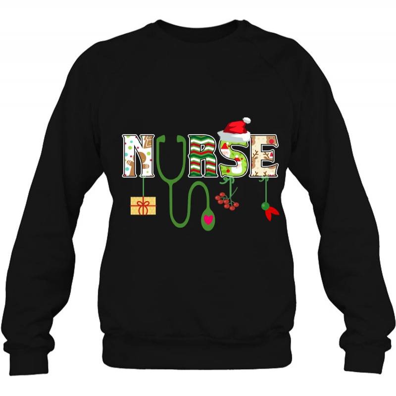 Nurse Christmas Santa Hat & Gift Box Version shirt, hoodie, tank top – tml